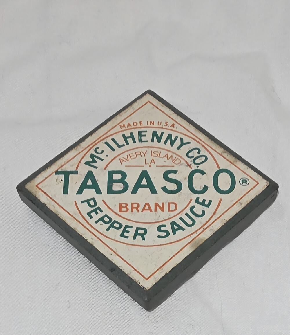 Tabasco Pepper Sauce: 2x2” Ceramic magnet